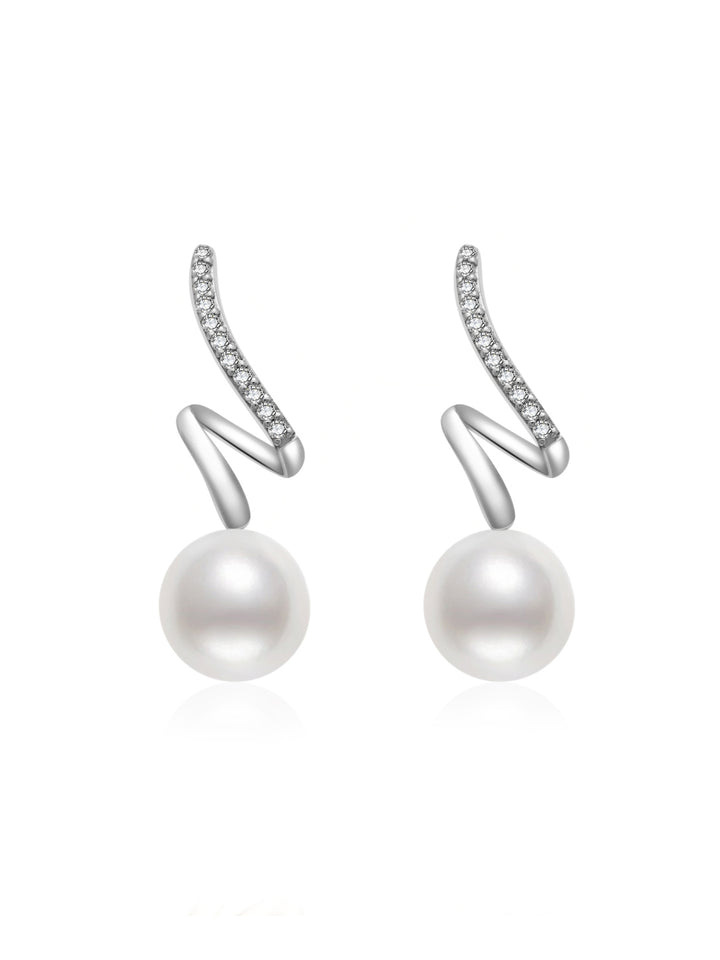 Anting-anting Mutiara Air Tawar Gred Teratas WE00688 | Koleksi S