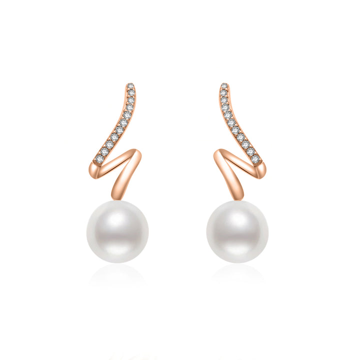 Top Grade Freshwater Pearl Earrings WE00689 | S Collection - PEARLY LUSTRE