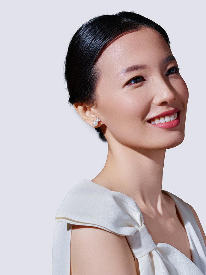 頂級淡水珍珠耳環 WE00691 | BUTTERFLY