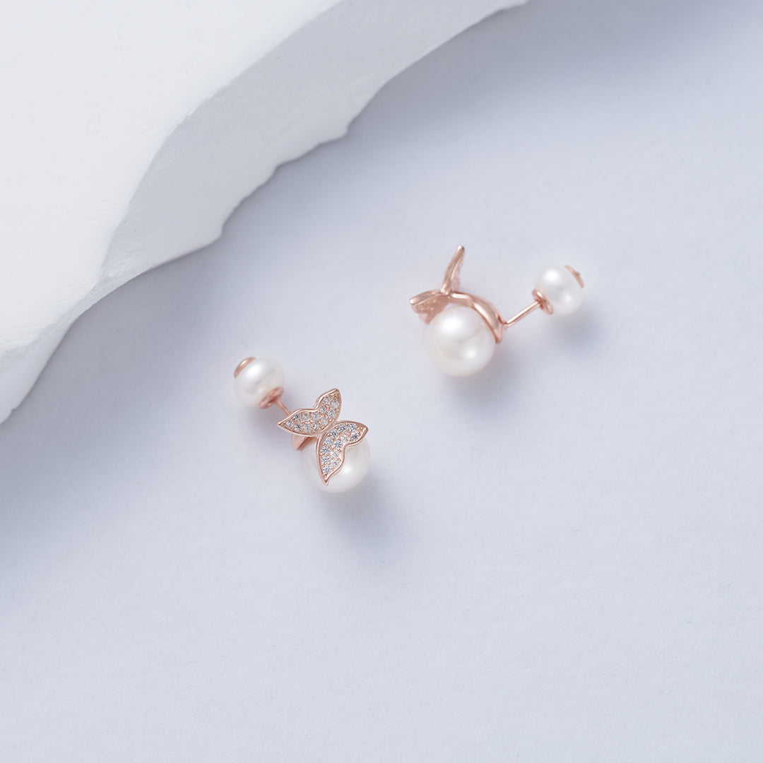 Top Grade Freshwater Pearl Earrings WE00692 | GARDENS - PEARLY LUSTRE