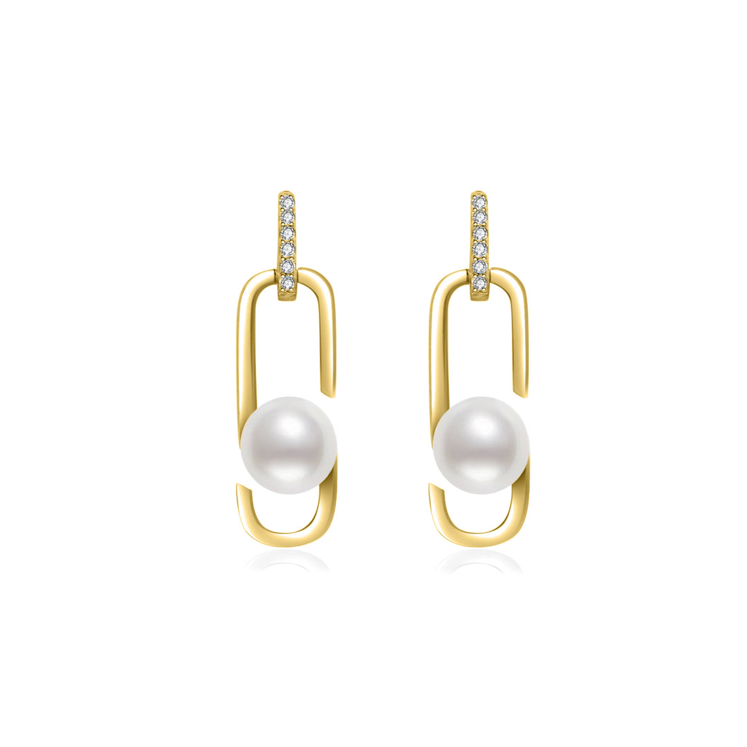 Top Grade Freshwater Pearl Earrings WE00695 | CONNECT - PEARLY LUSTRE