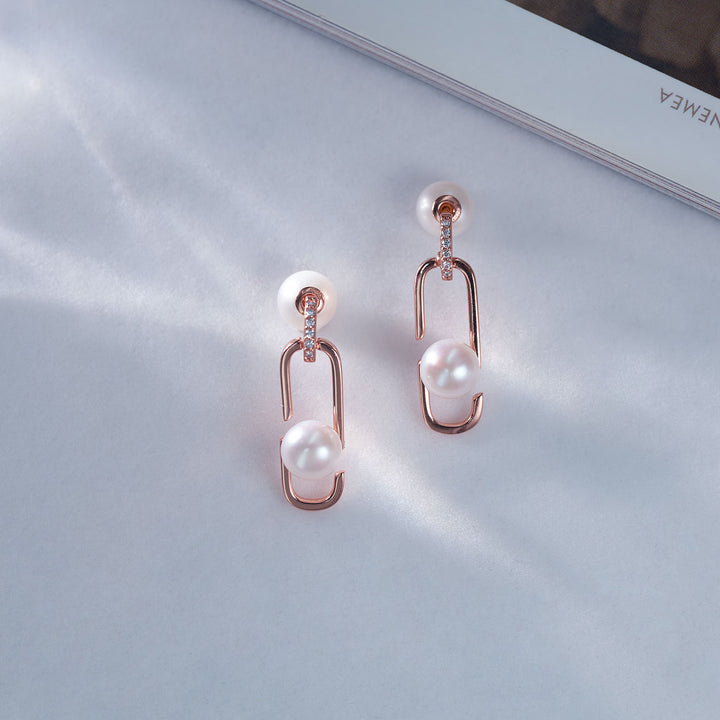 Top Grade Freshwater Pearl Earrings WE00696 | CONNECT - PEARLY LUSTRE