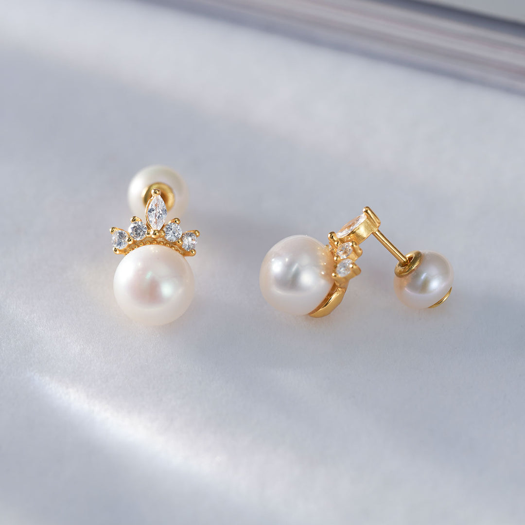 Wonderland Freshwater Pearl Earrings WE00697 - PEARLY LUSTRE