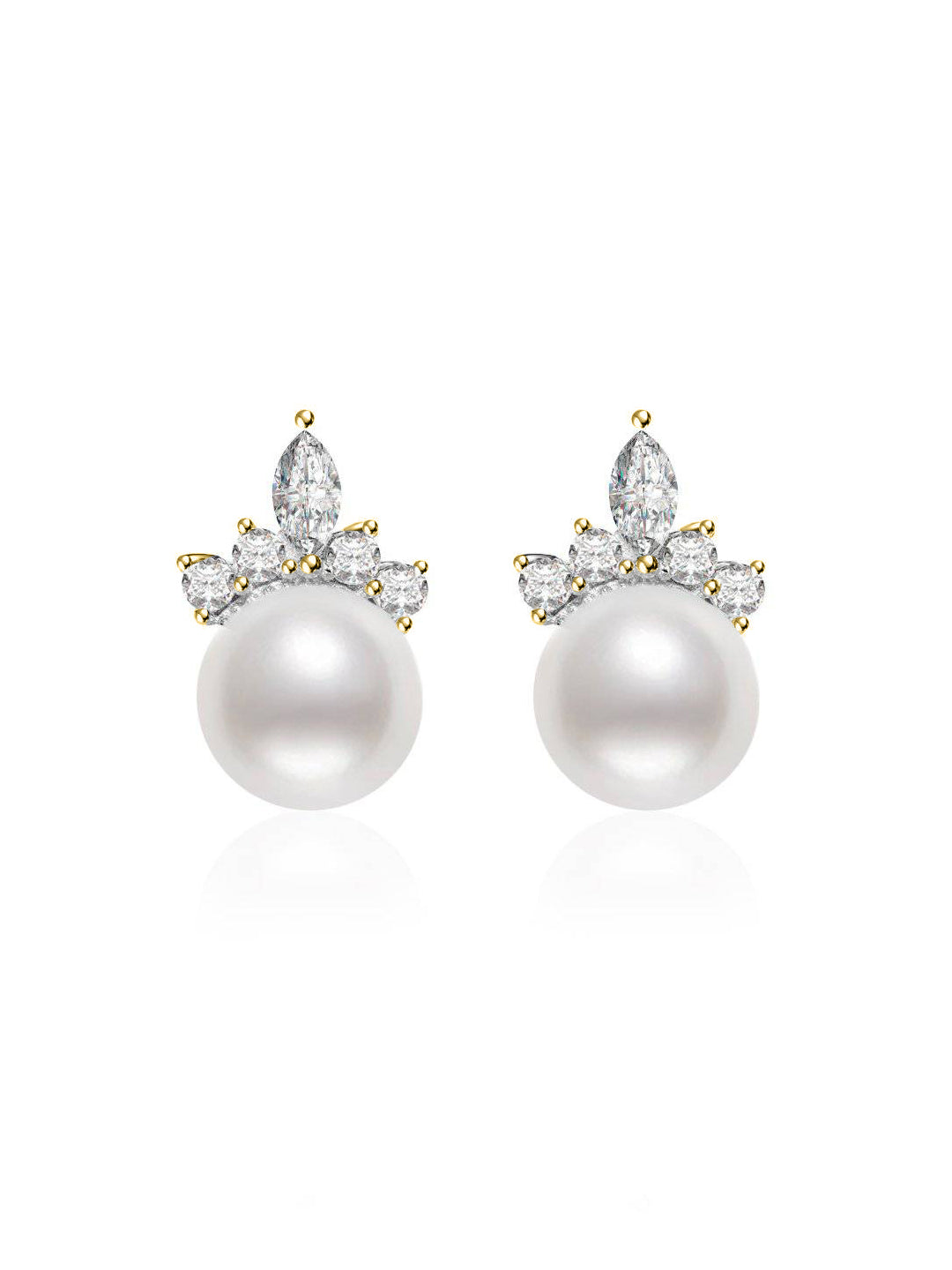 Pendientes de perlas de agua dulce del país de las maravillas WE00697