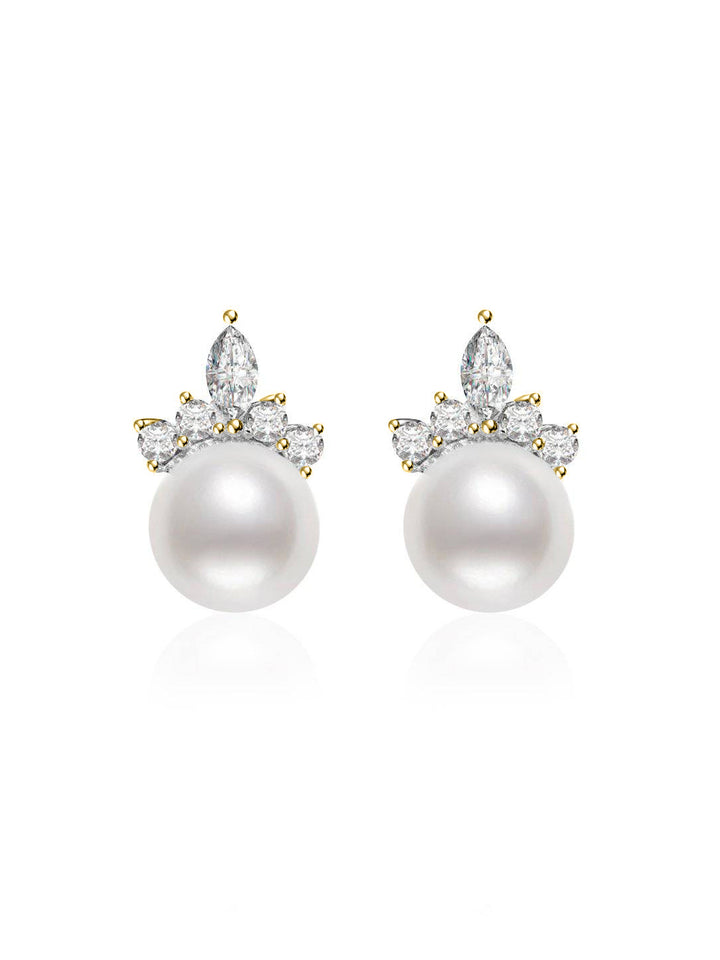 Pendientes de perlas de agua dulce del país de las maravillas WE00697