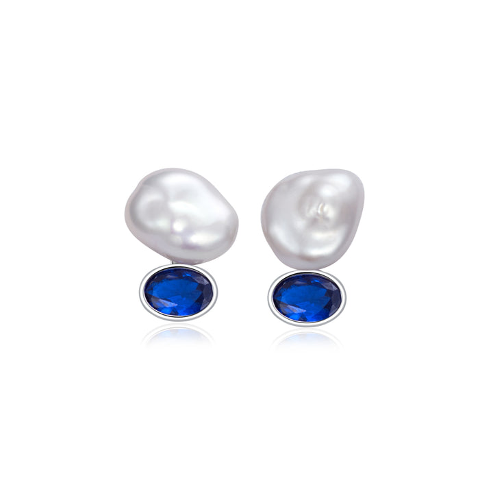 Keshi Freshwater Pearl Earrings WE00703 - PEARLY LUSTRE