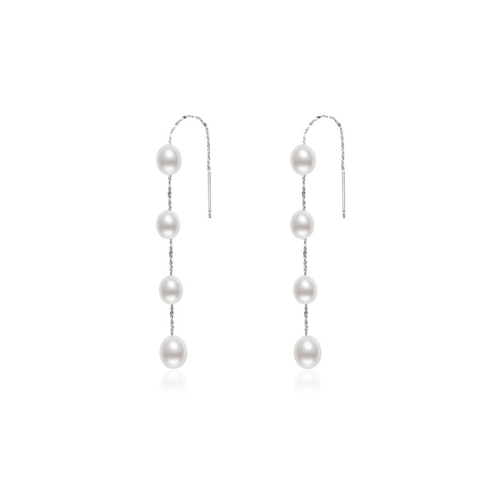 Elegant Freshwater Pearl Earrings WE00715 - PEARLY LUSTRE