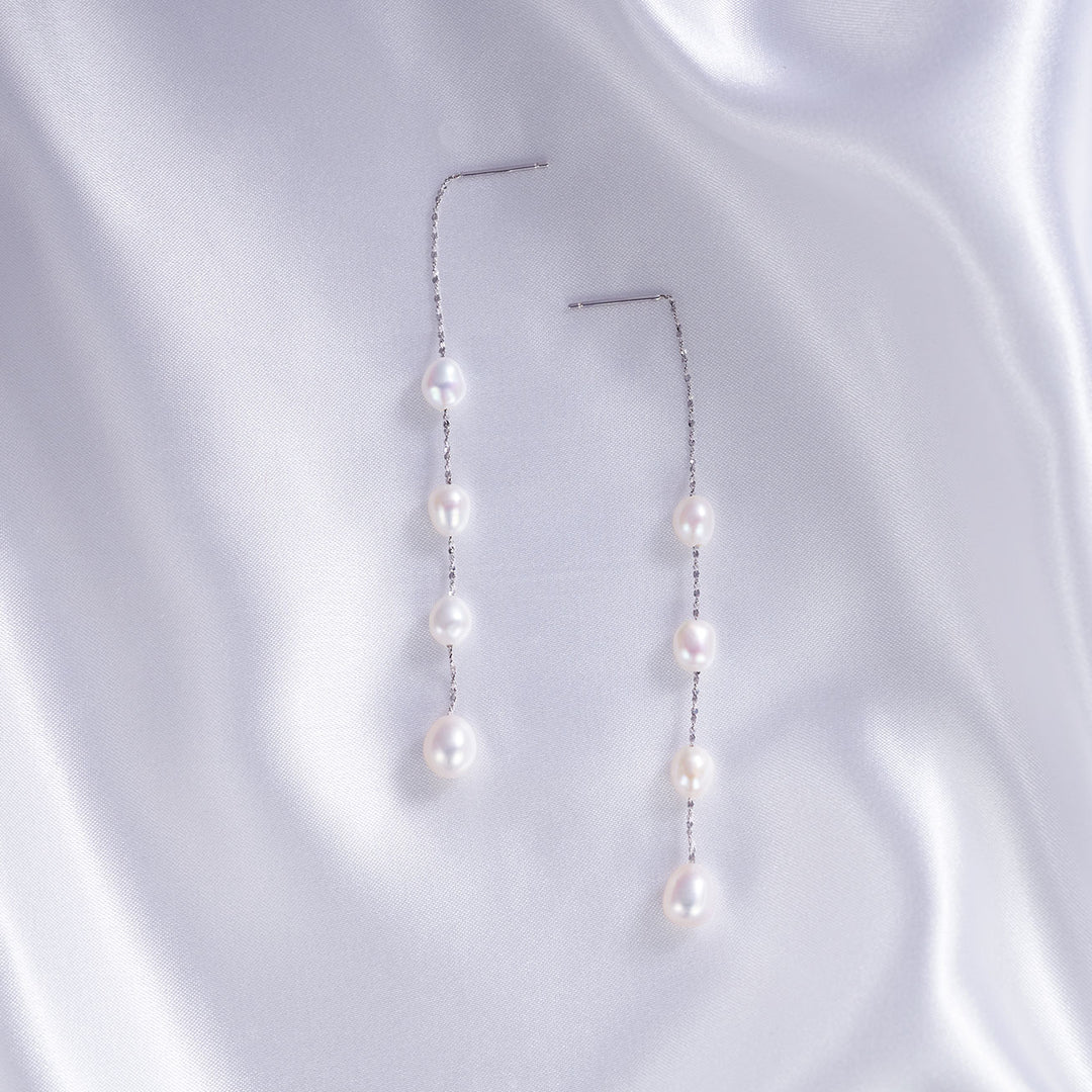 Elegant Freshwater Pearl Earrings WE00715 - PEARLY LUSTRE