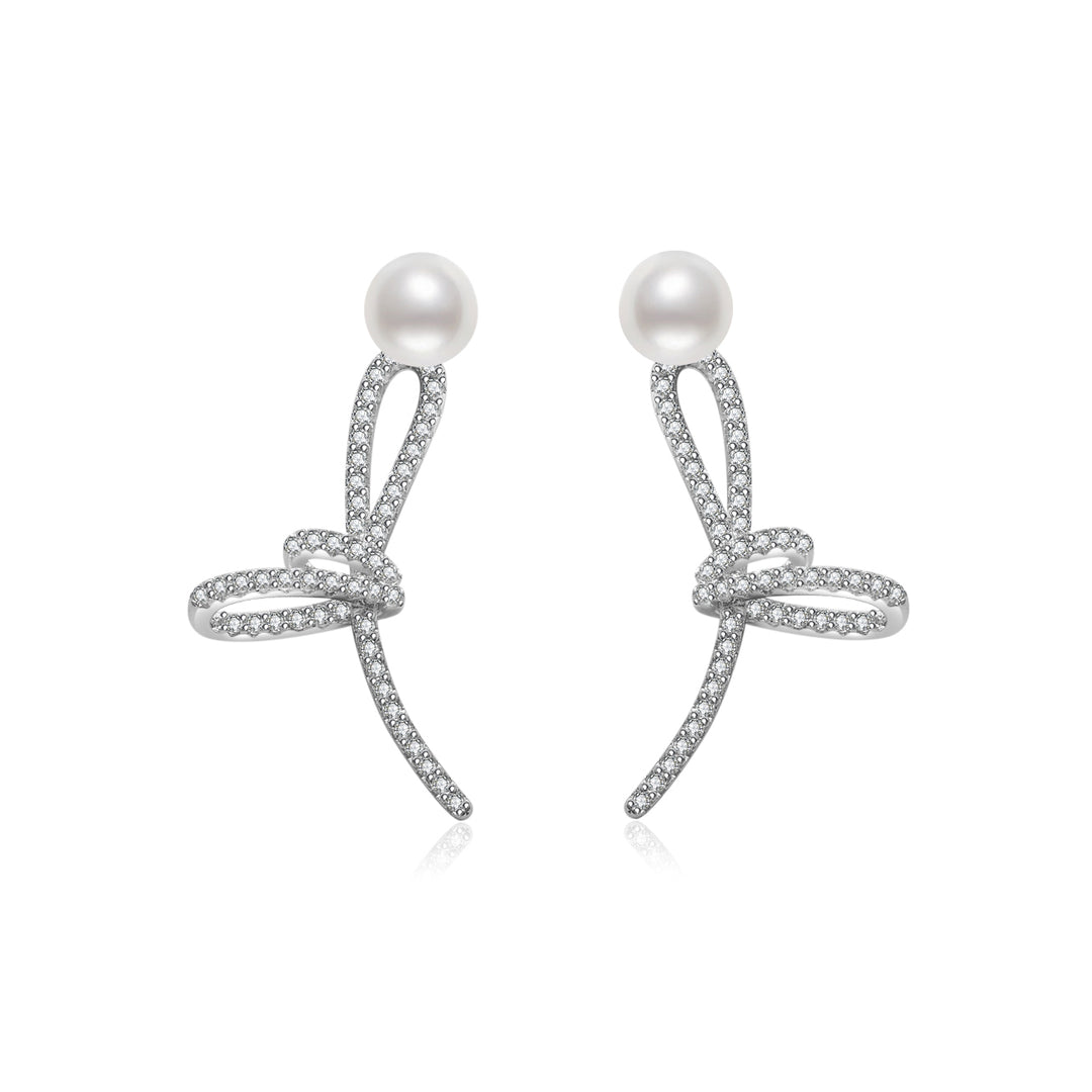 Elegant Freshwater Pearl Earrings WE00719 - PEARLY LUSTRE