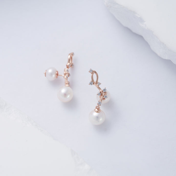 Top Grade Freshwater Pearl Earrings WE00724 | STARRY - PEARLY LUSTRE