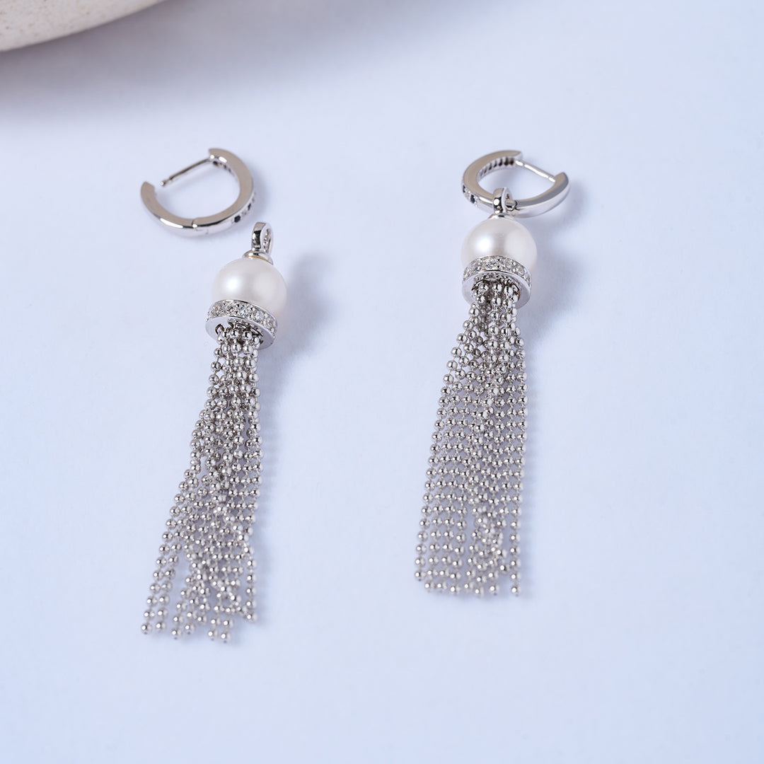 Boucles d'oreilles en perles d'eau douce Top Lustre WE00727 | SAFARI