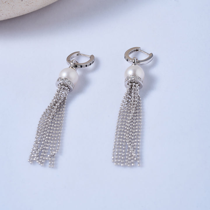 Boucles d'oreilles en perles d'eau douce Top Lustre WE00727 | SAFARI