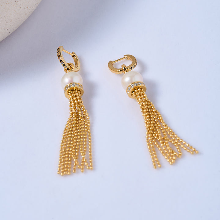 Top Lustre Freshwater Pearl Earrings WE00728 | SAFARI