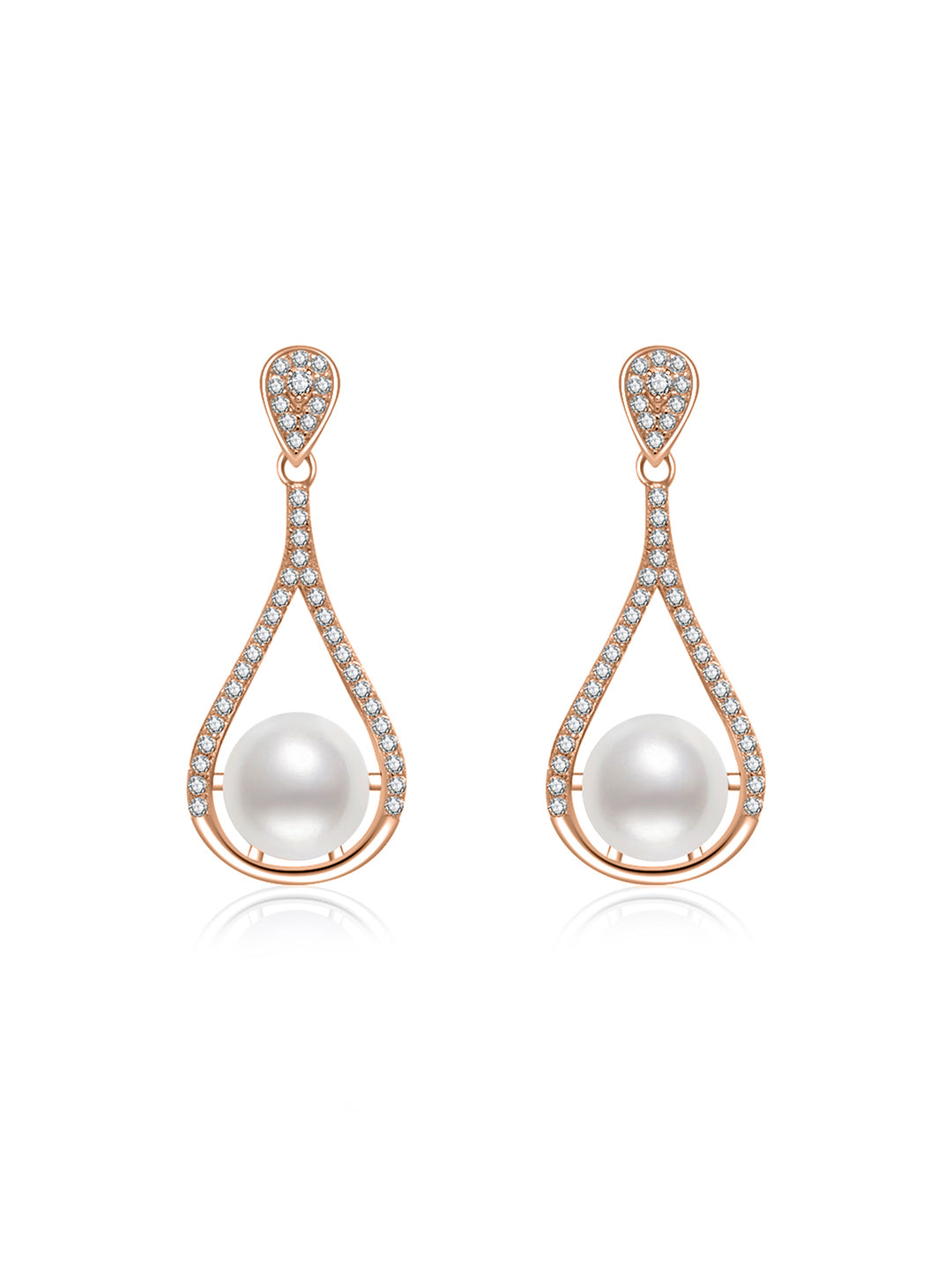 Orecchini di perle d'acqua dolce di grado superiore WE00729