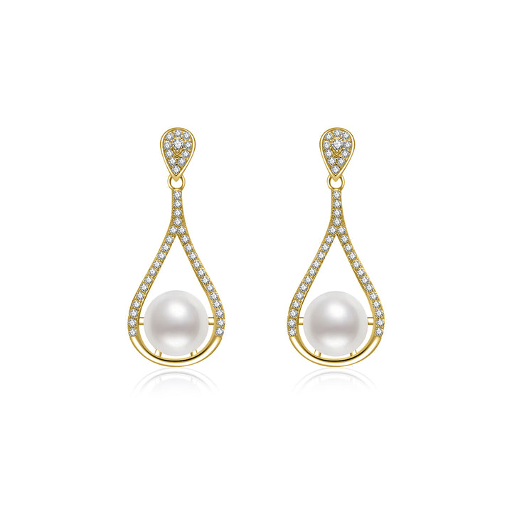 Top Grade Freshwater Pearl Earrings WE00730 - PEARLY LUSTRE