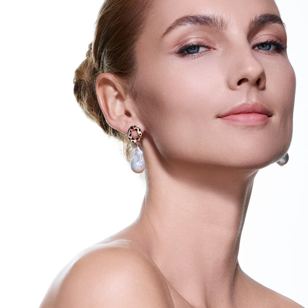 Boucles d'oreilles perles baroques WE00776 | SAFARI