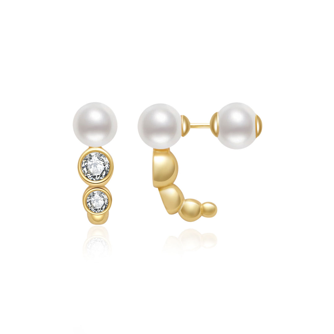 Top Grade Freshwater Pearl Earring WE00779| BUBBLE - PEARLY LUSTRE