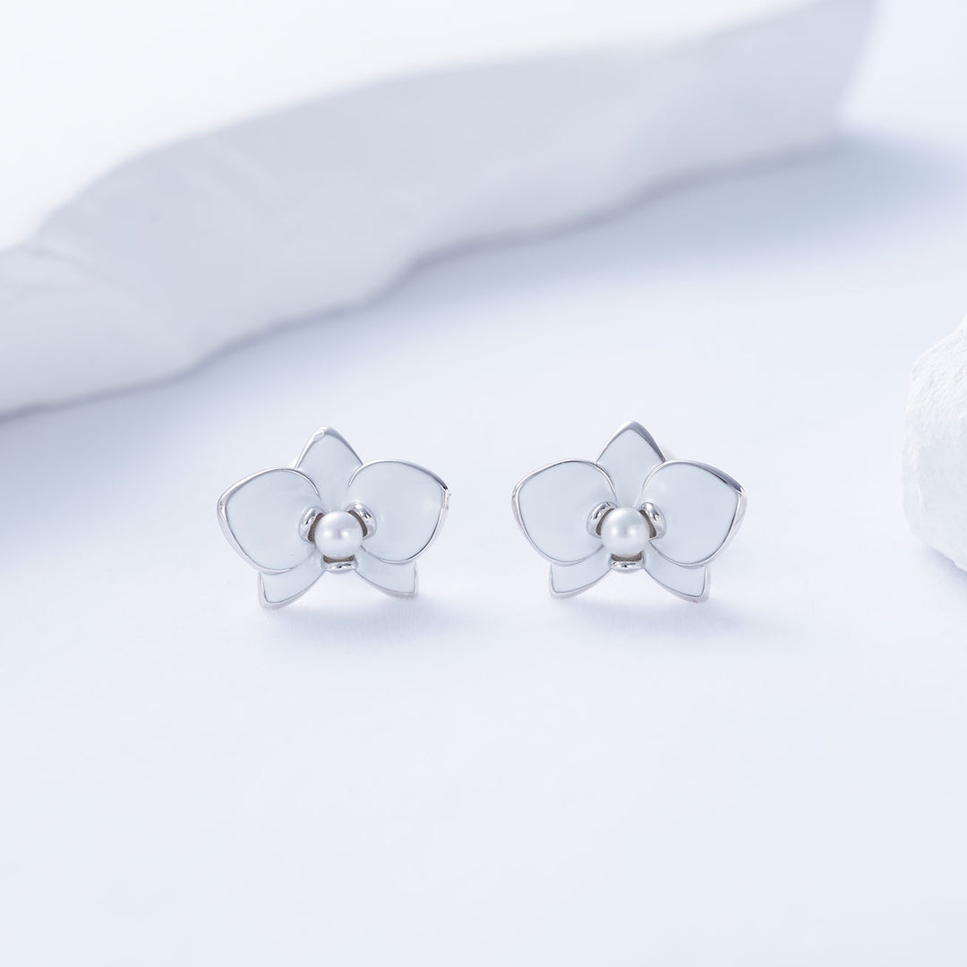 Top Grade Freshwater Pearl Earrings WE00780 | ORCHID - PEARLY LUSTRE