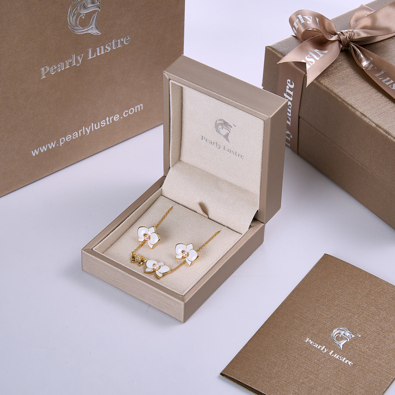 Top Grade Freshwater Pearl Set WS00121 | ORCHID - PEARLY LUSTRE