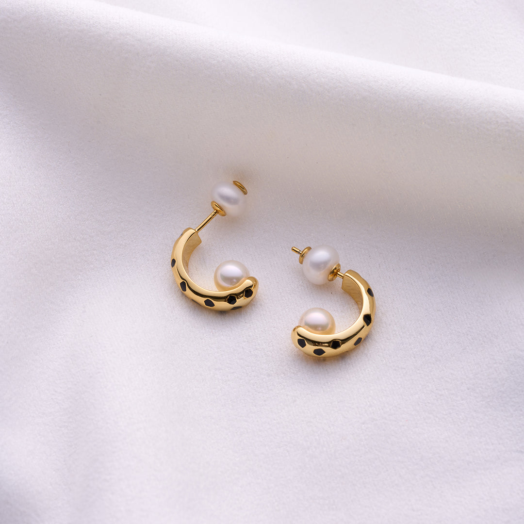 Elegent Freshwater Pearl Earrings WE00790 | SAFARI - PEARLY LUSTRE
