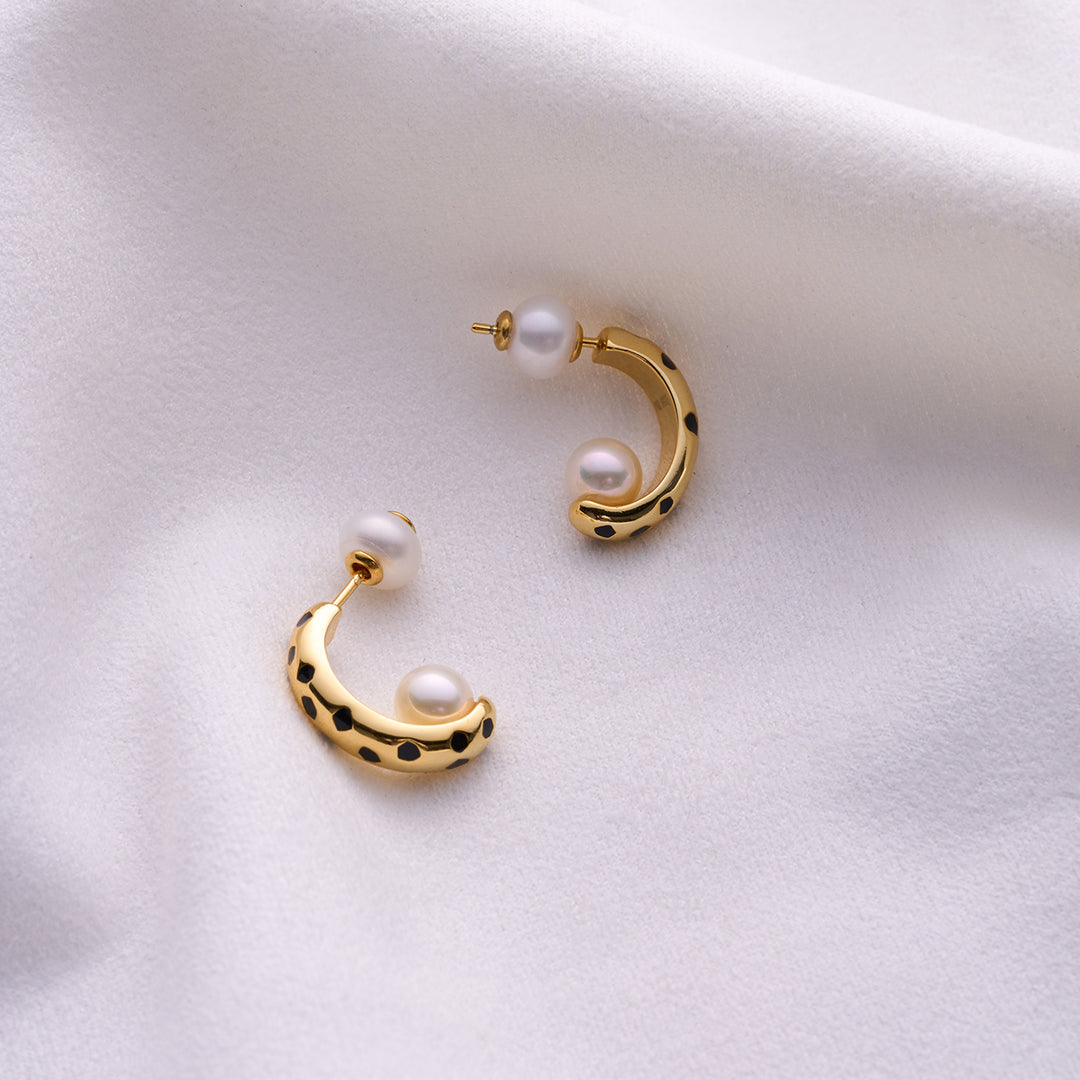 Elegent Freshwater Pearl Earrings WE00790 | SAFARI - PEARLY LUSTRE