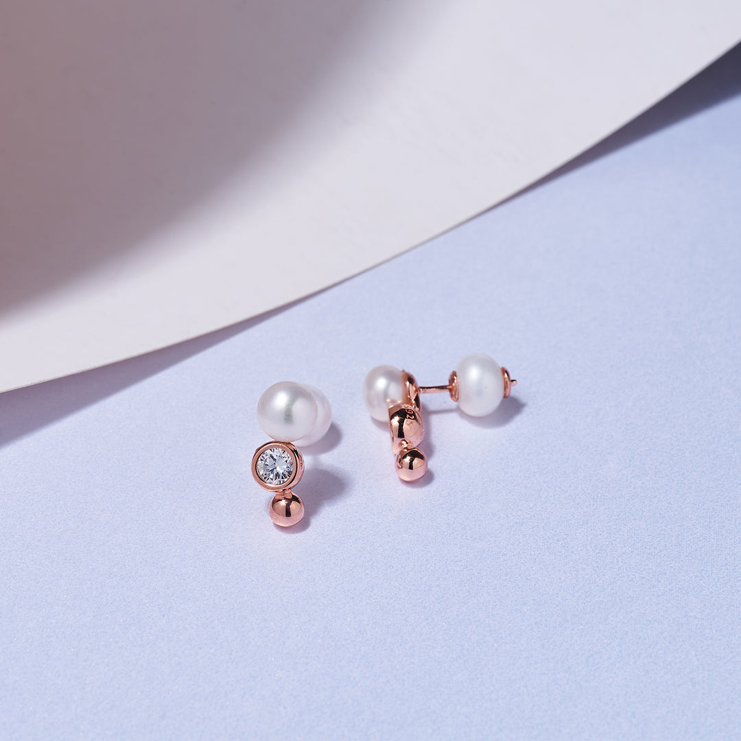 Top Grade Freshwater Pearl Earrings WE00792| BUBBLE