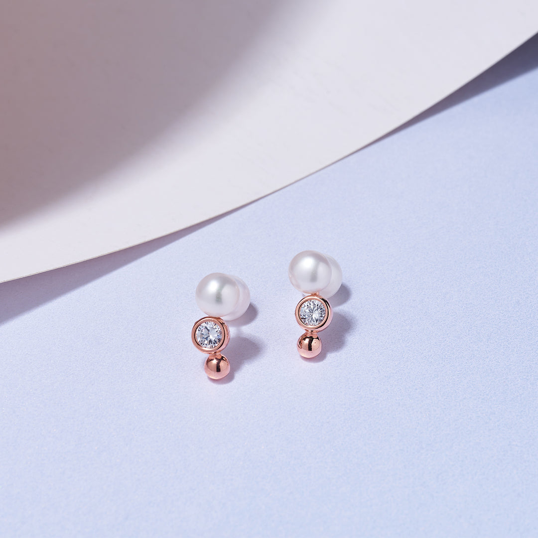 Top Grade Freshwater Pearl Earrings WE00792| BUBBLE