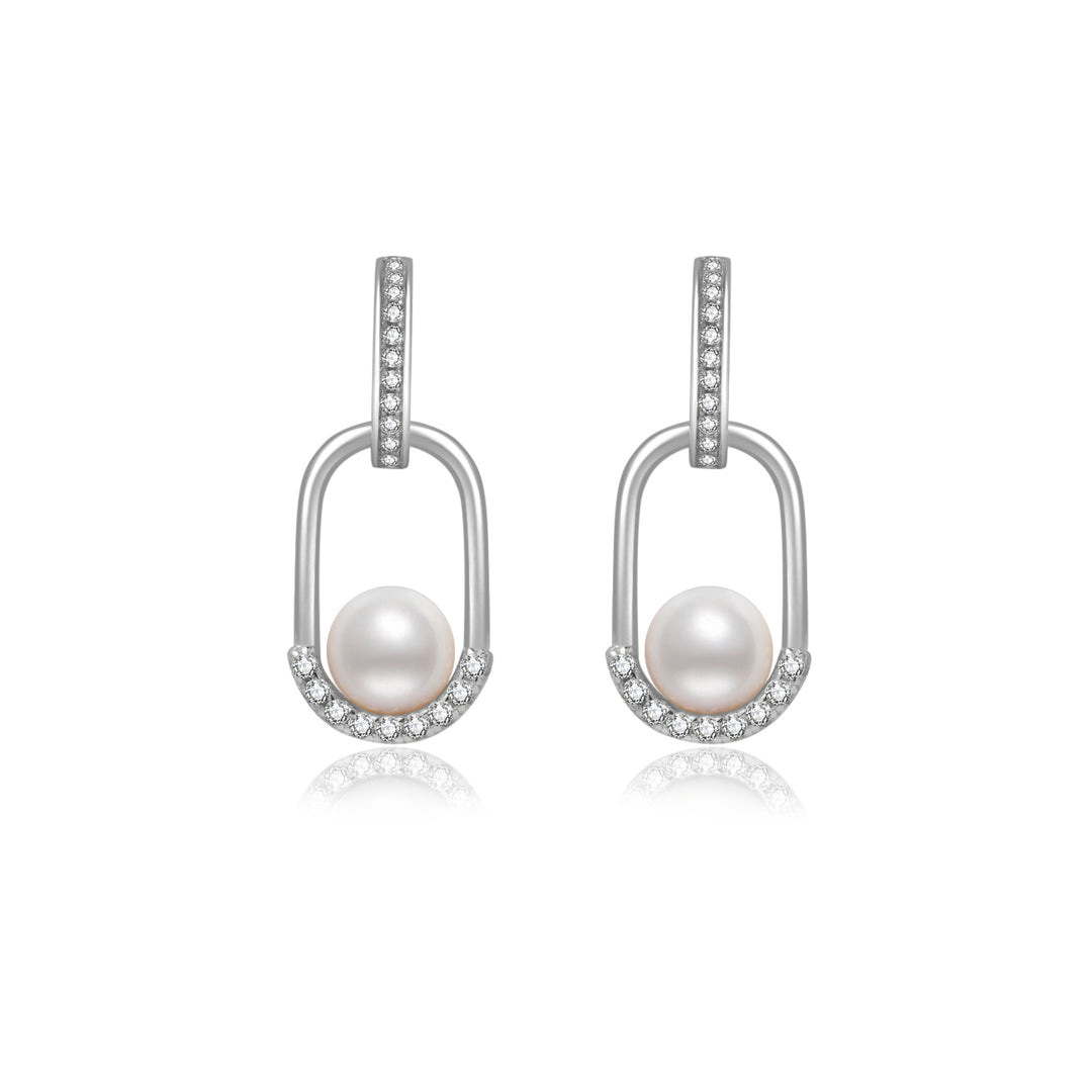 Top Grade Freshwater Pearl Earrings WE00797 | CONNECT - PEARLY LUSTRE
