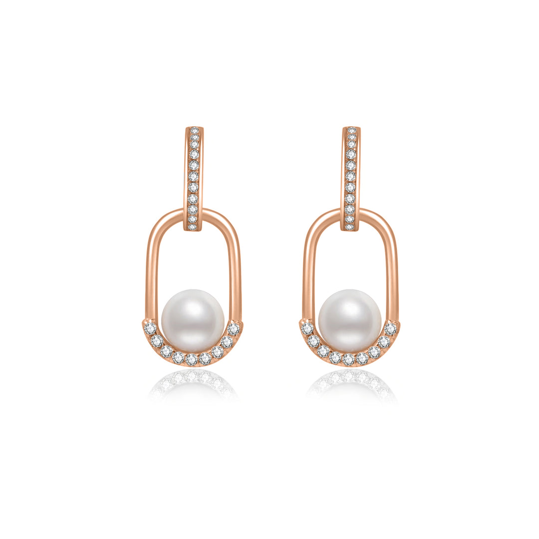 Top Grade Freshwater Pearl Earrings WE00798 | CONNECT - PEARLY LUSTRE
