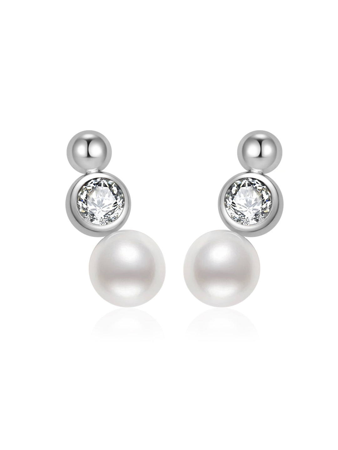 最高級淡水パールピアス WE00799| バブル