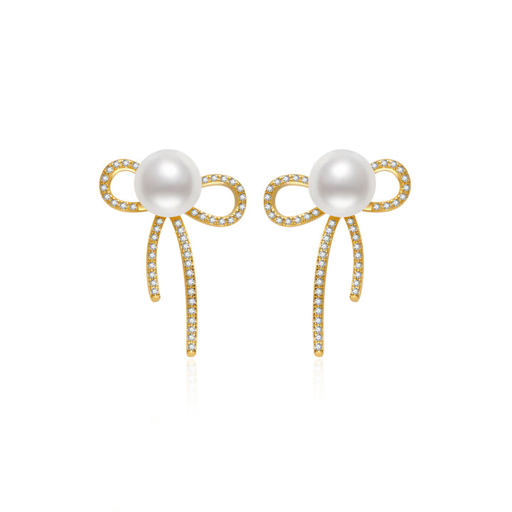 Top Grade Freshwater Pearl Earrings WE00800 | RIBBON