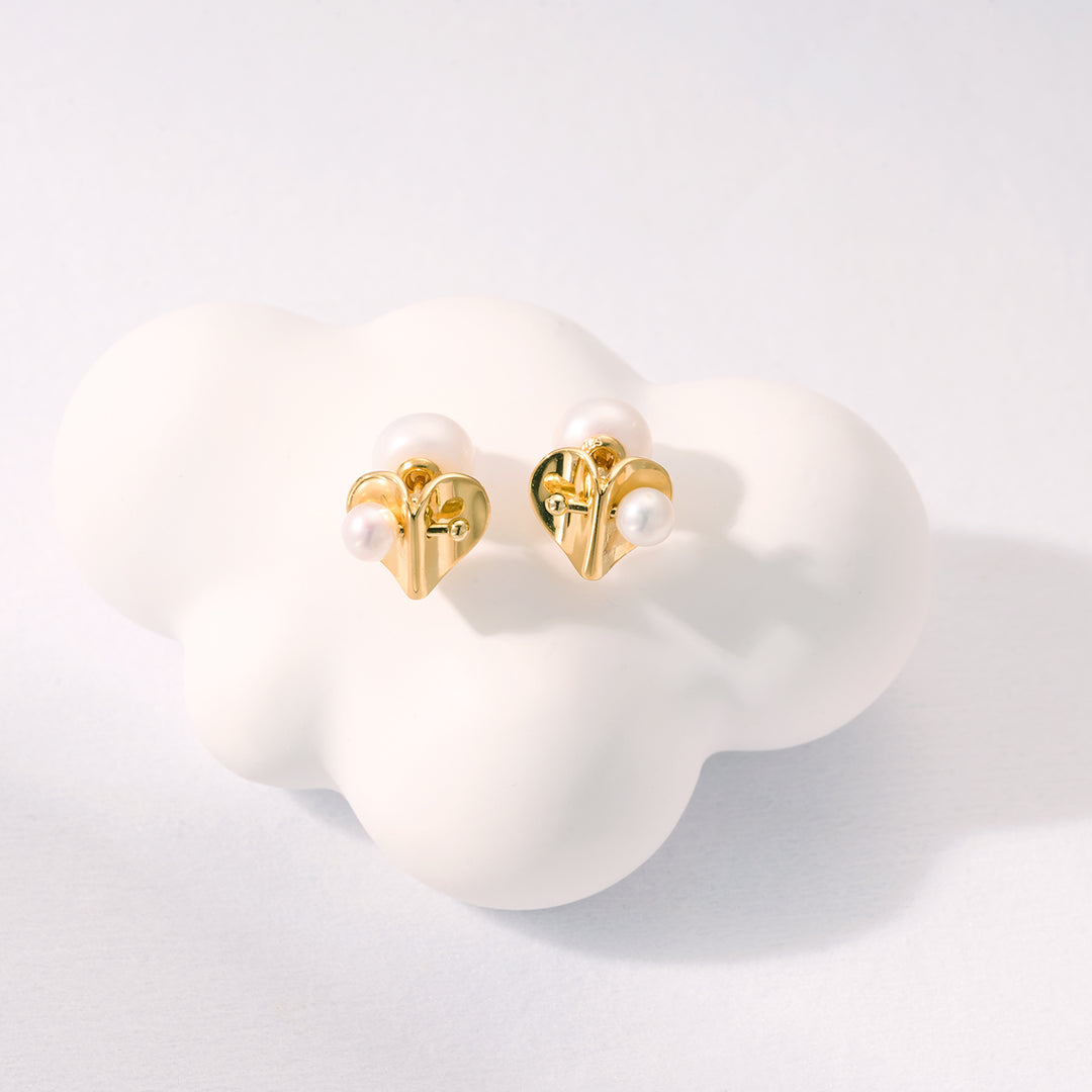 Top Grade Freshwater Pearl Earrings WE00808 | LOVE - PEARLY LUSTRE