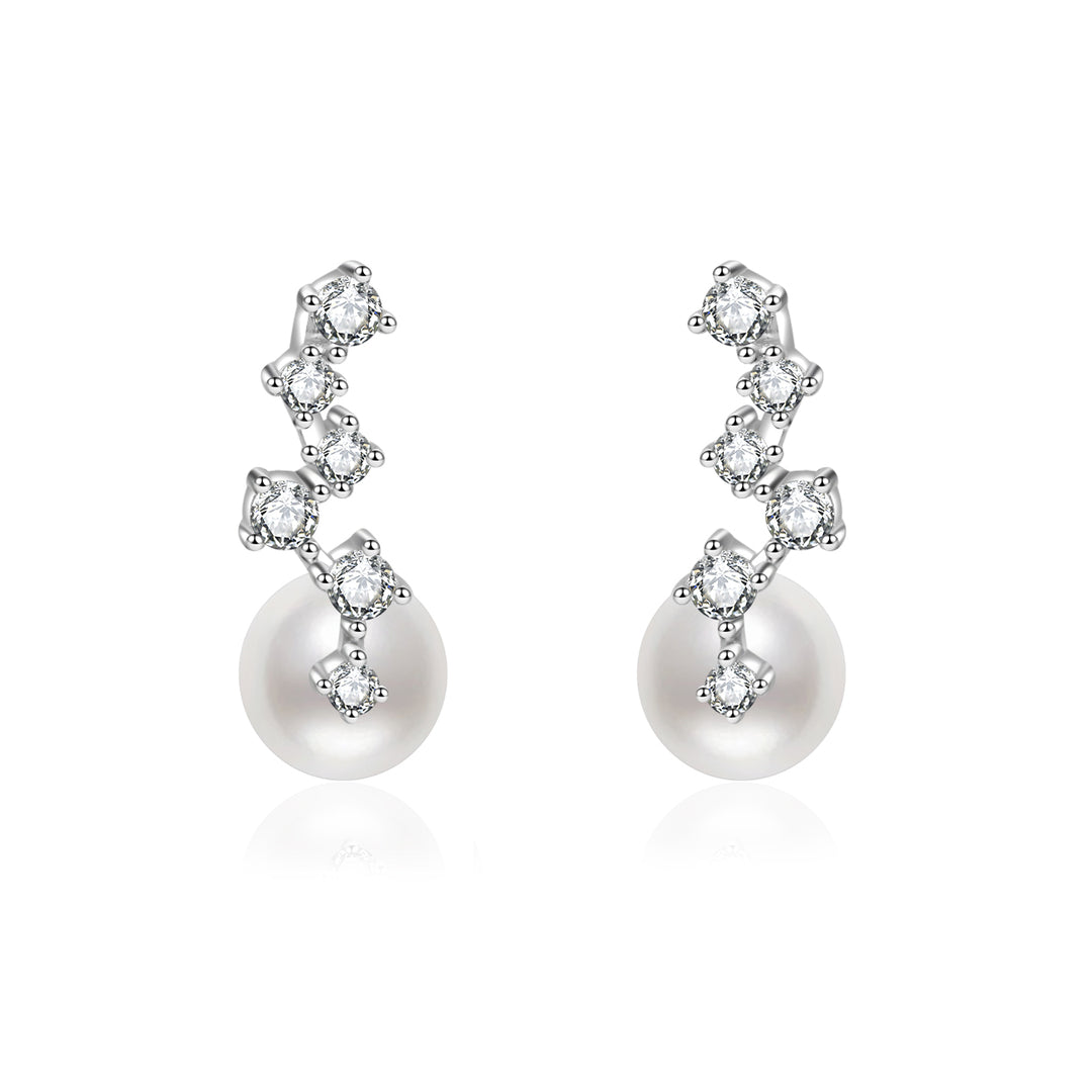 Top Grade Freshwater Pearl Earrings WE00809 | STARRY - PEARLY LUSTRE
