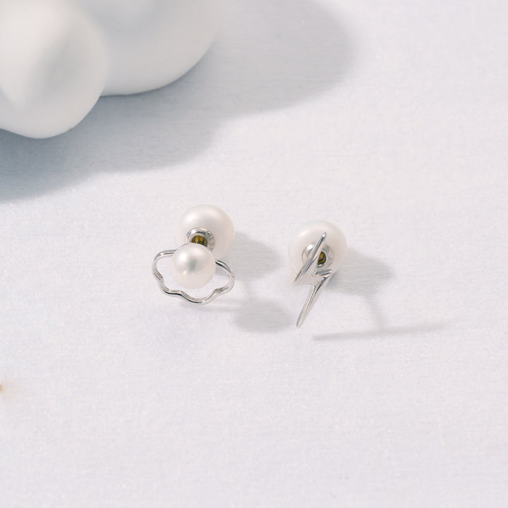 Freshwater Pearl Stud Earrings WE00811 | CLOUD