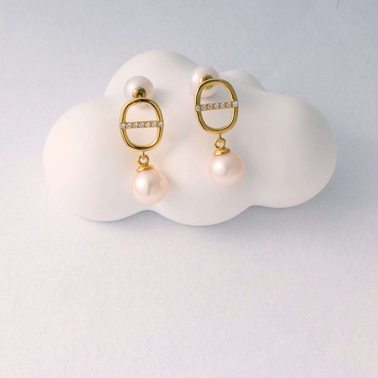 Top Grade Freshwater Pearl Earrings WE00812 | CONNECT - PEARLY LUSTRE