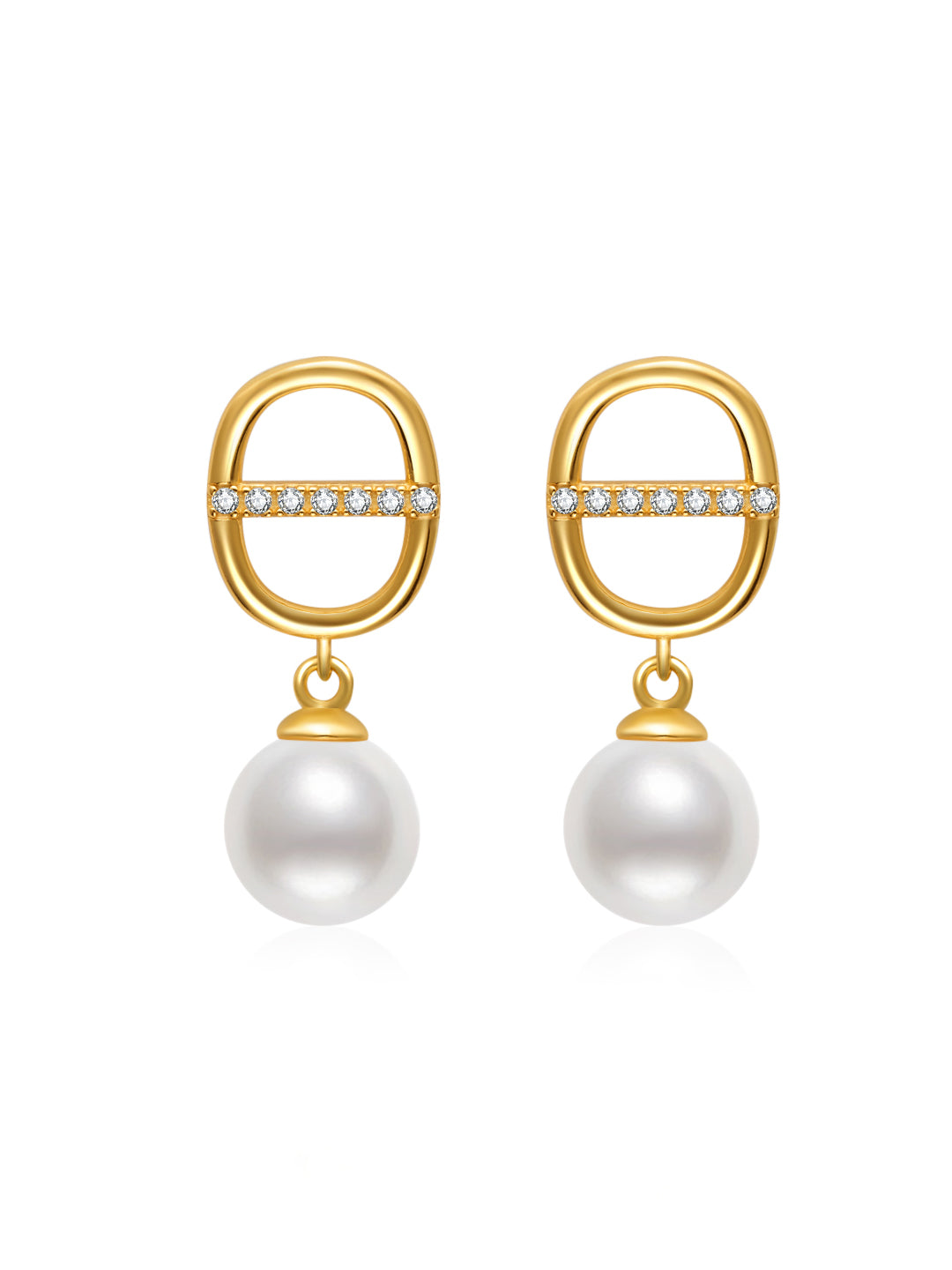 Orecchini di perle d'acqua dolce di grado superiore WE00812 | COLLEGARE