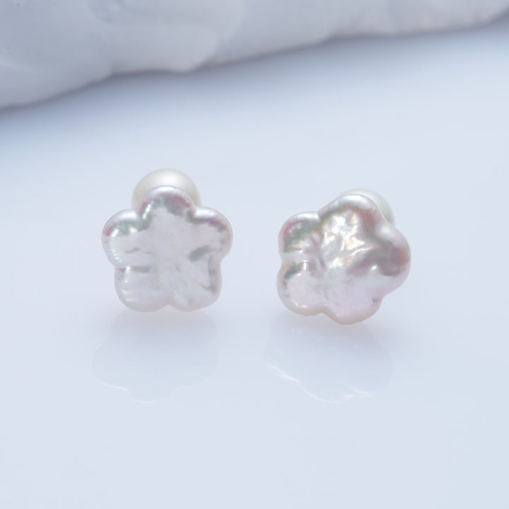 Boucles d'oreilles élégantes en perles d'eau douce WE00813| JARDINS