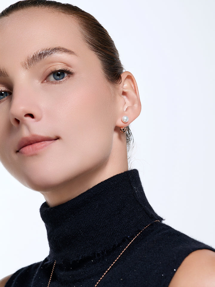 Top Lustre Freshwater Pearl Earrings WE00815 | SAFARI