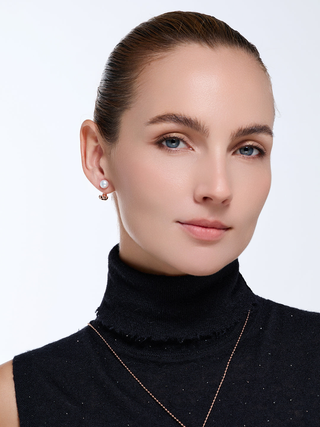 Top Lustre Freshwater Pearl Earrings WE00815 | SAFARI