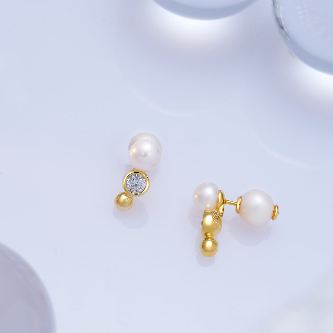 Top Grade Freshwater Pearl Earring WE00816| BUBBLE