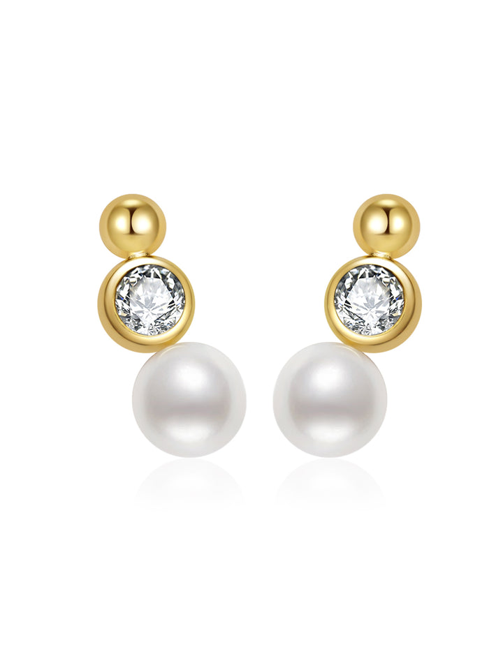 Anting-anting Mutiara Air Tawar Gred Teratas WE00816| BUIH