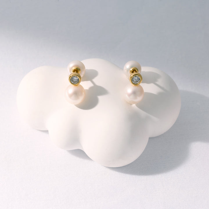 Top Grade Freshwater Pearl Earring WE00818| BUBBLE