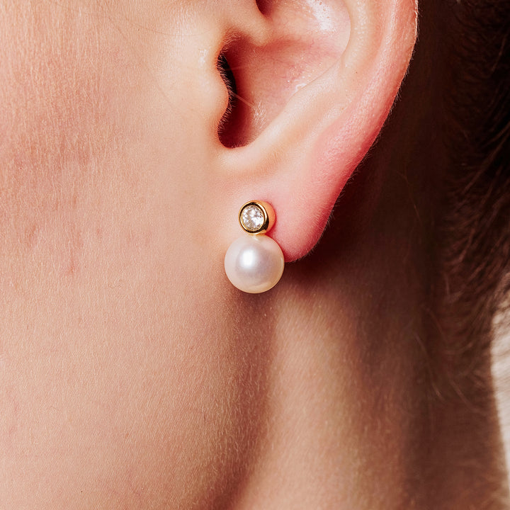 Top Grade Freshwater Pearl Earring WE00818| BUBBLE