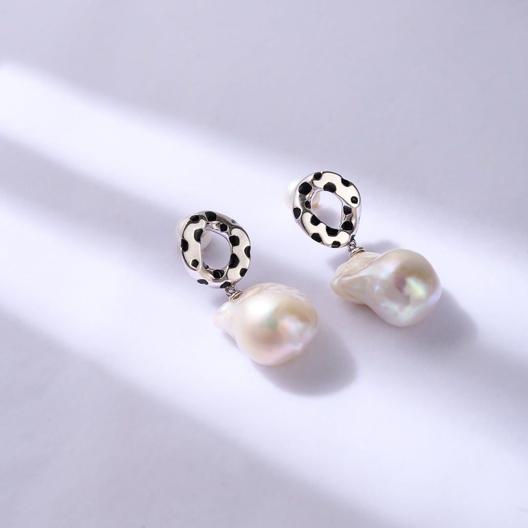 Baroque Pearl Earrings WE00821 | SAFARI