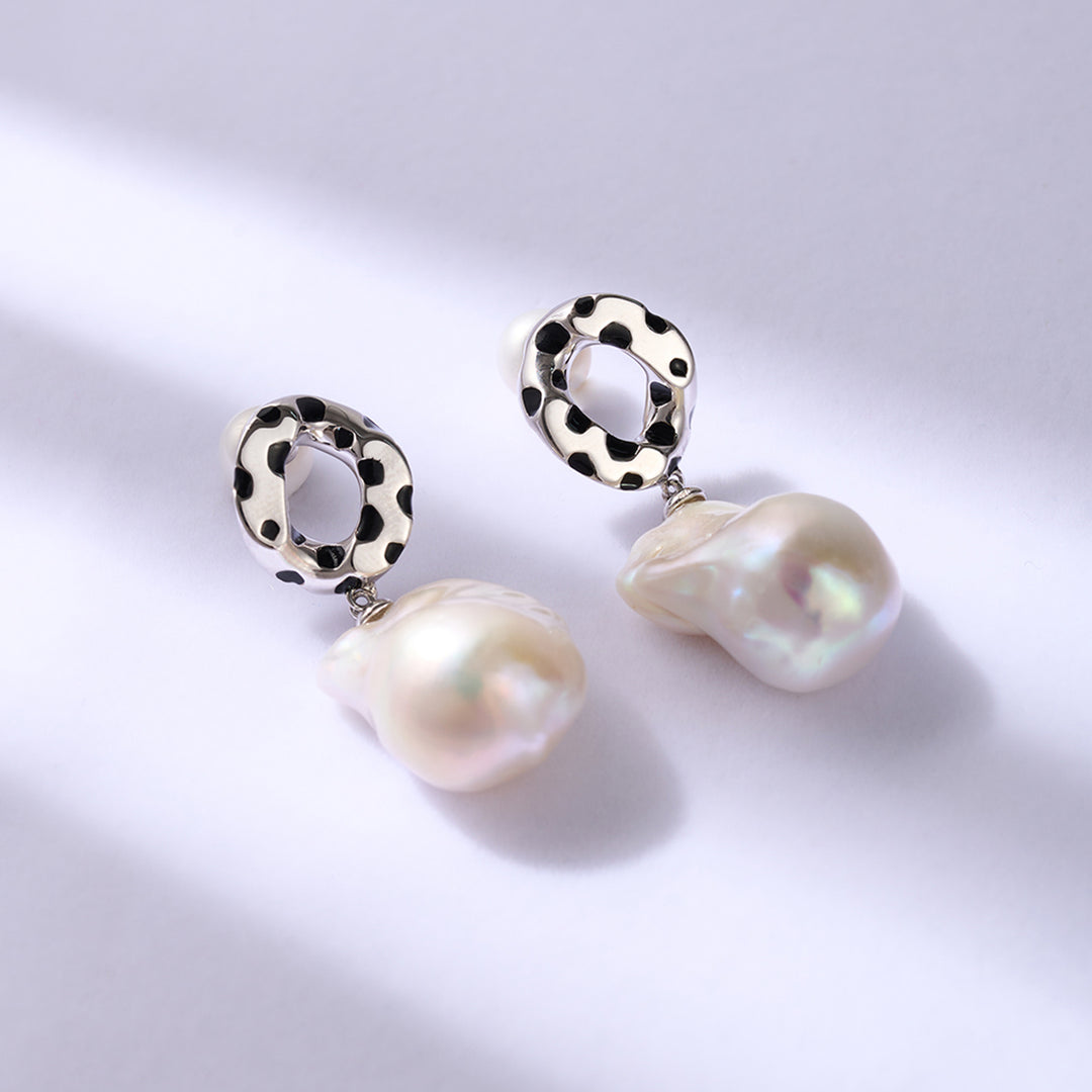 Boucles d'oreilles en perles baroques WE00821 | SAFARI