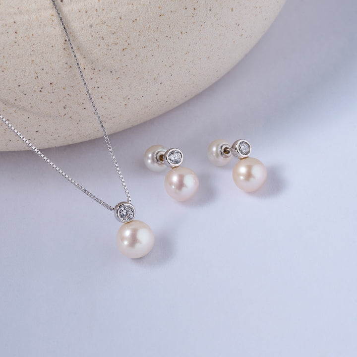 Collier de perles d'eau douce de qualité supérieure WN00691| BULLE