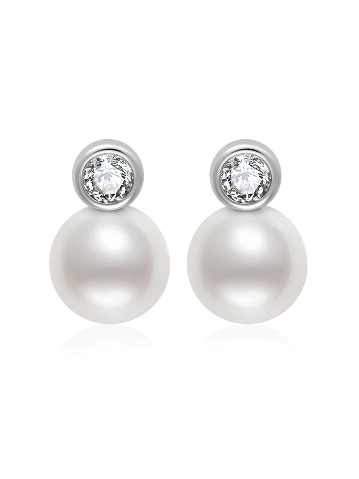 Anting Mutiara Air Tawar Gred Teratas WE00824 | BUBBLE