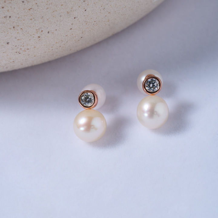 Top Grade Freshwater Pearl Earrings WE00825| BUBBLE