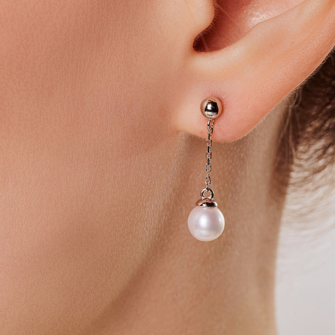 Top Grade Freshwater Pearl Earring WE00826 | BUBBLE