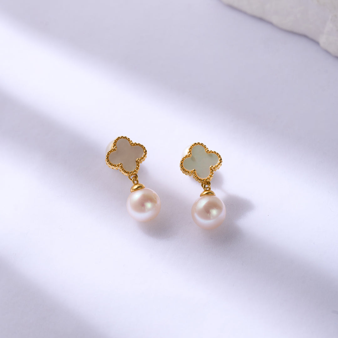 Anting-anting Mutiara Air Tawar yang Elegan WE00828